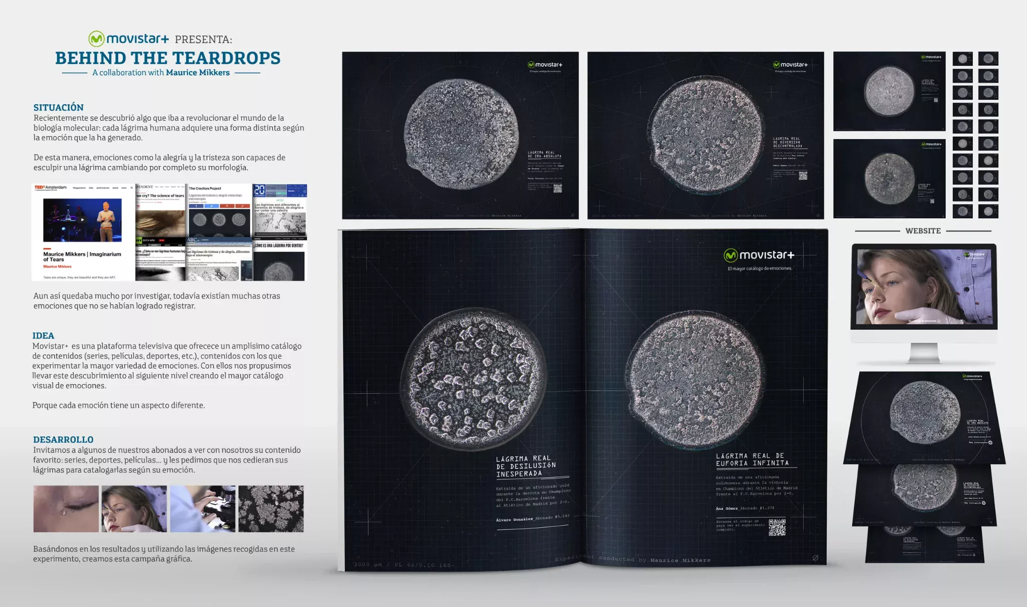Behind the Teardrops campaign presentation for Movistar+