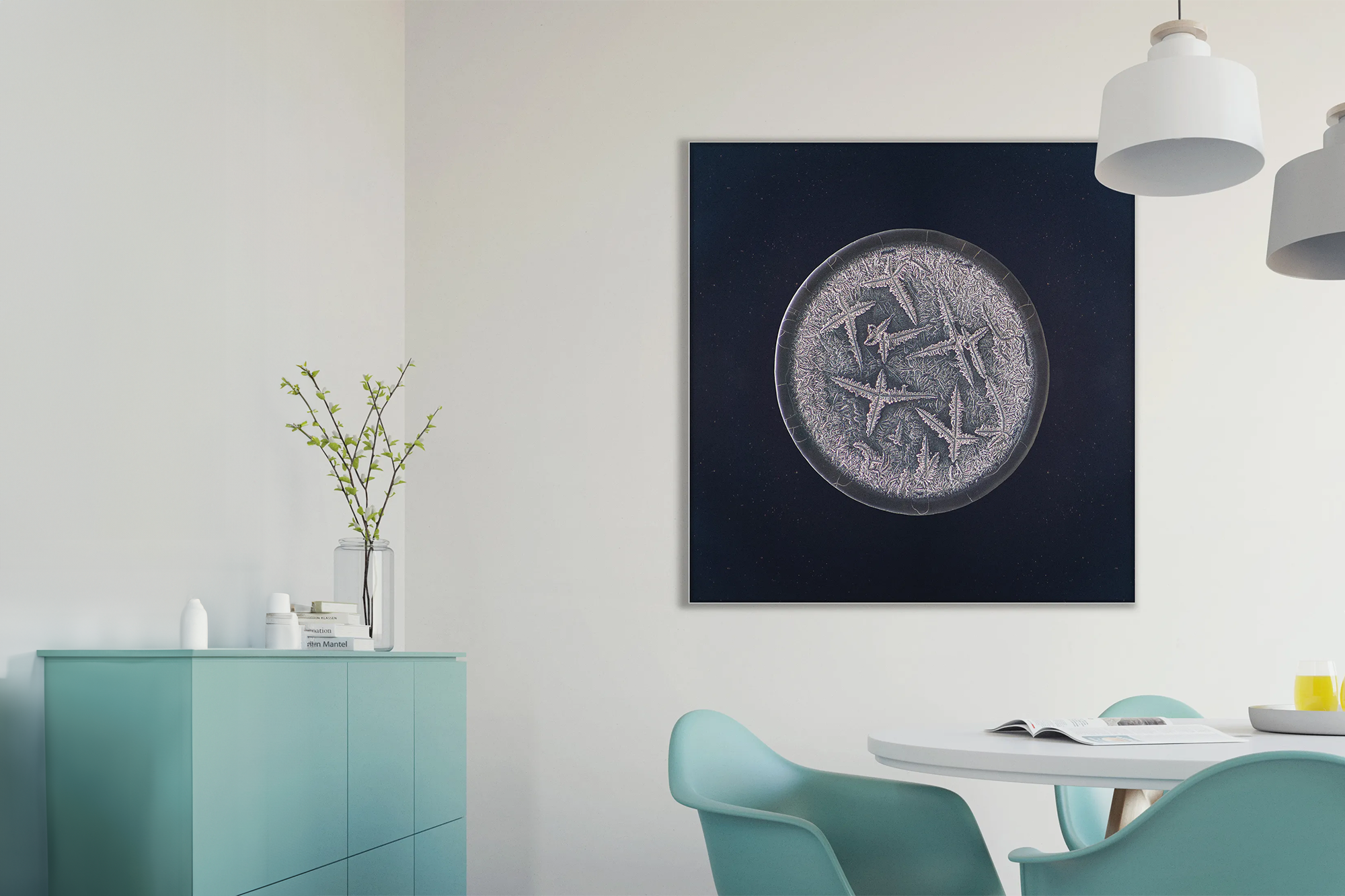 Finished Imaginarium of Tears personal artwork displayed in an interior